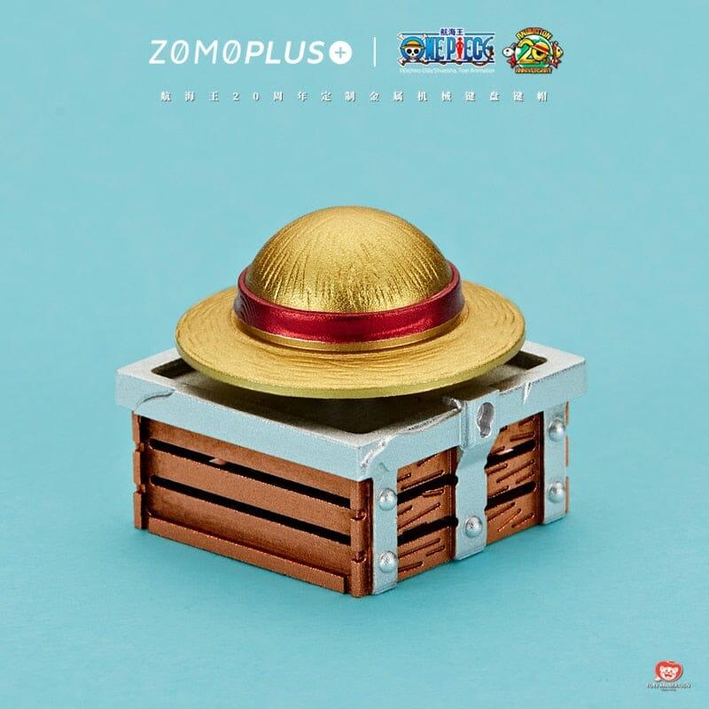 ZOMOPLUS One Piece Aluminum Luffys Hat Artisan Keycap - Version:LUFFYS HAT