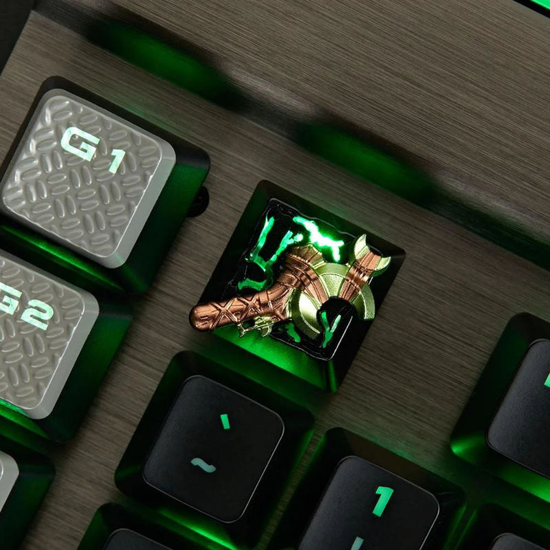 ZOMOPLUS DOTA2 Theme Aluminum Artisan Keycap - Ships From:China - Version:FORCE STAFF