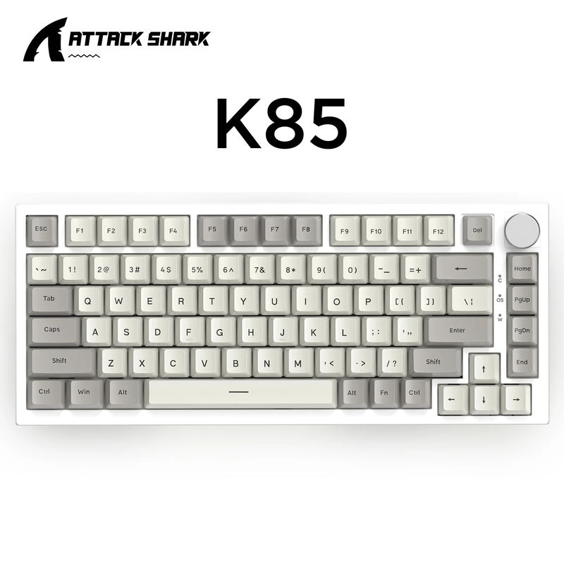 ATTACK SHARK K85 Magnetic Switch RT Mechanical Keyboard - Version:K85 Grey