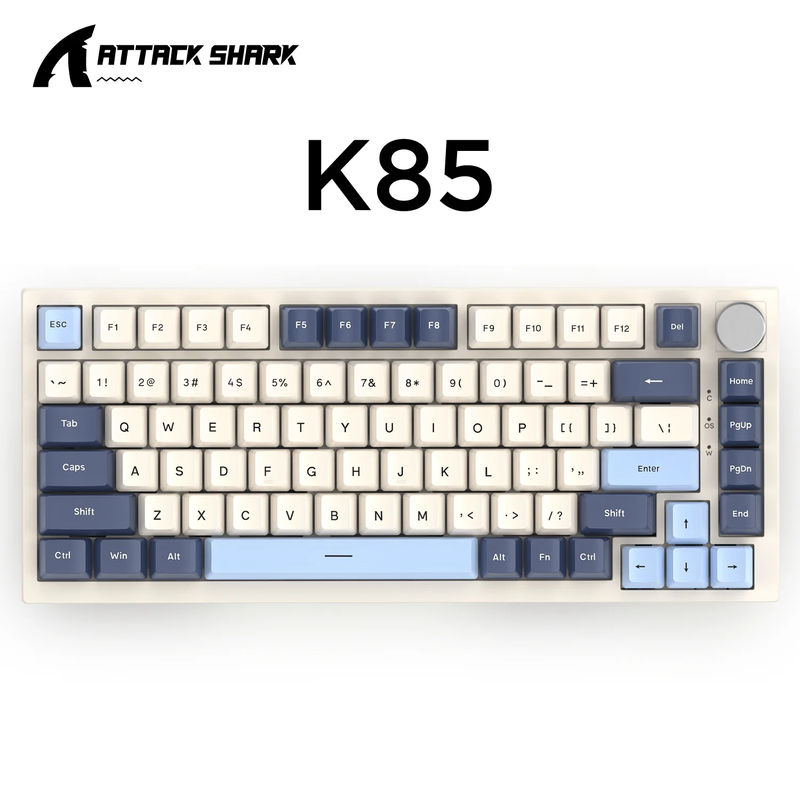 ATTACK SHARK K85 Magnetic Switch RT Mechanical Keyboard - Version:K85 Blue