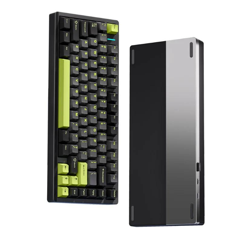 AULA M75 Aluminum 75% Gasket Hot Swap Mechanical Keyboard - Version:M75 Black - Switch:TTC New Moon