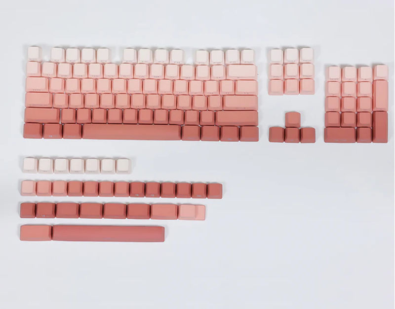RECCAZR Side Printed OEM Translucidus Keycaps - Keycaps:Orange red