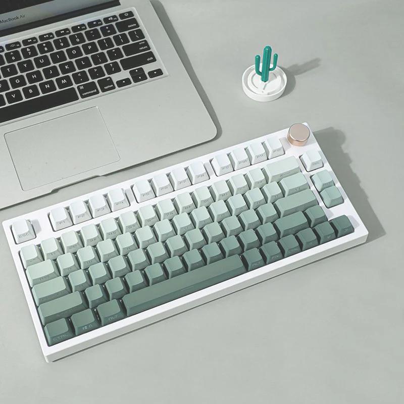 RECCAZR Side Printed OEM Translucidus Keycaps - Keycaps:Green
