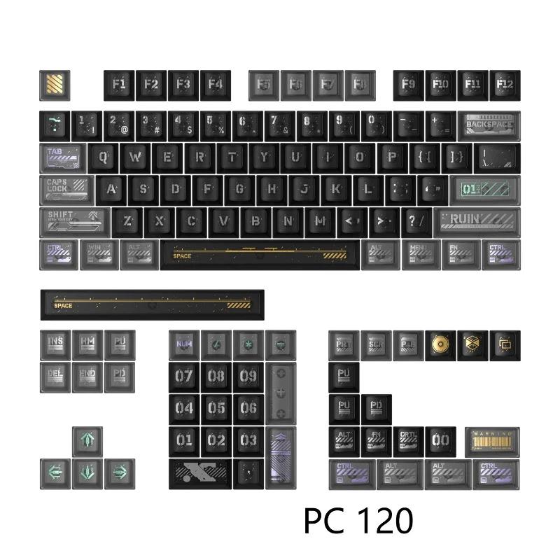 PIIFOX Cyber Ruins Cherry Profile PC Keycaps Set - Version:120 Keys