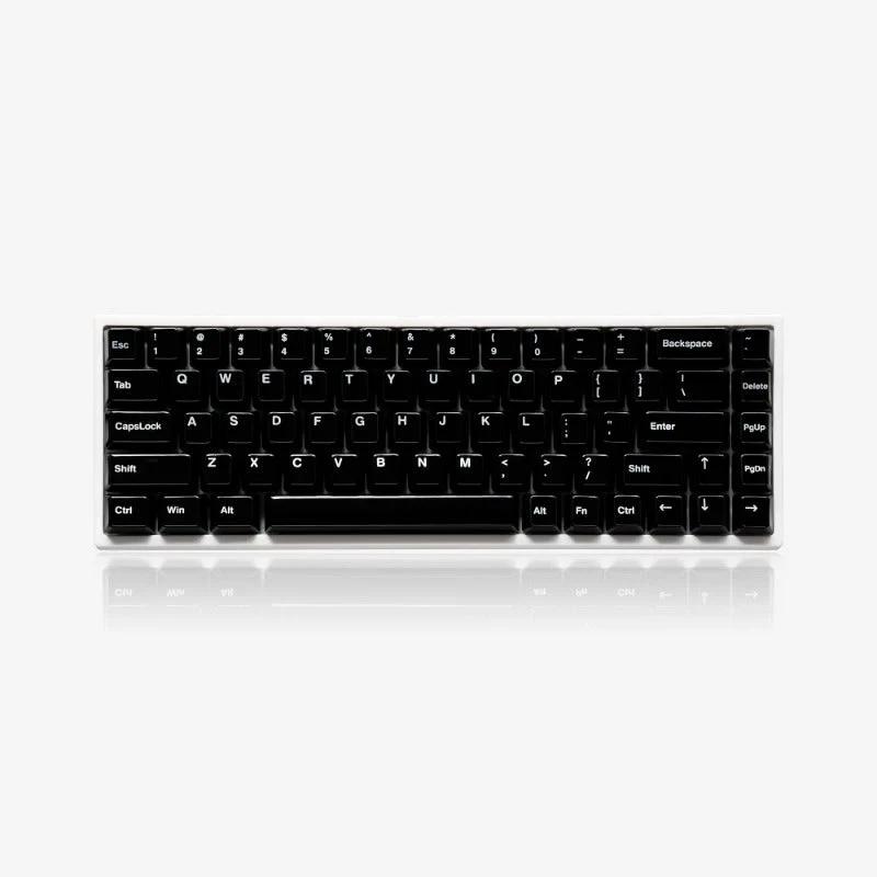 Cerakey V2 Ceramic Full Set Cherry Profile Keycaps - Version:Full Set Black - Type:With Legends