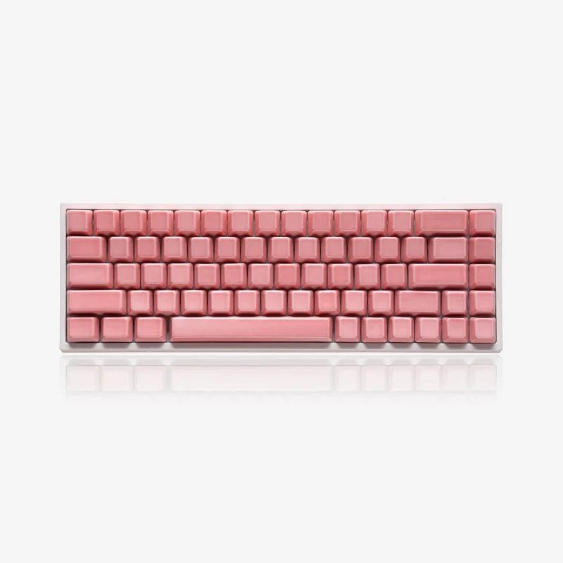 Cerakey V2 Ceramic Full Set Cherry Profile Keycaps - Version:Full Set Pink - Type:Blank