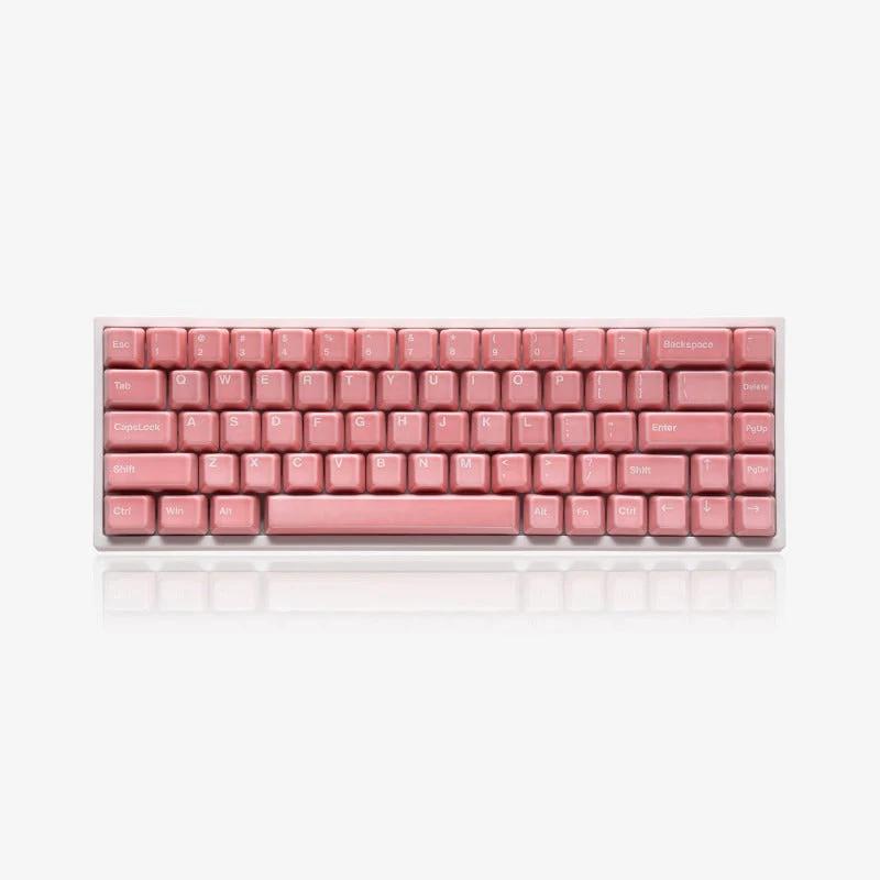 Cerakey V2 Ceramic Full Set Cherry Profile Keycaps - Version:Full Set Pink - Type:With Legends