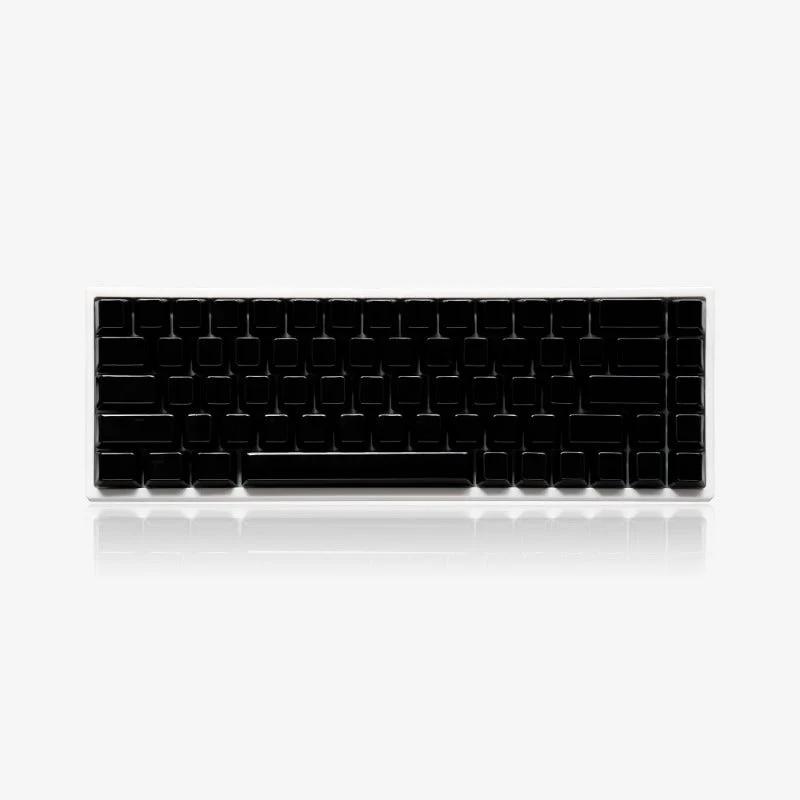 Cerakey V2 Ceramic Full Set Cherry Profile Keycaps - Version:Full Set Black - Type:Blank