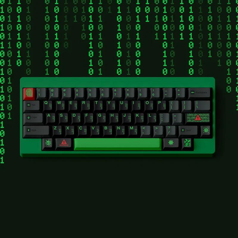 FBB Hacker Cherry Profile PBT Keycaps Set