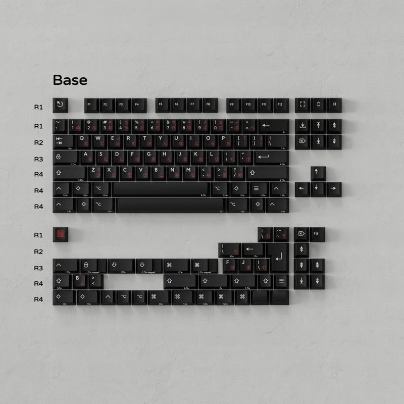 KBDfans Crosshair PBT Cherry Profile Keycap Set - Version:Base