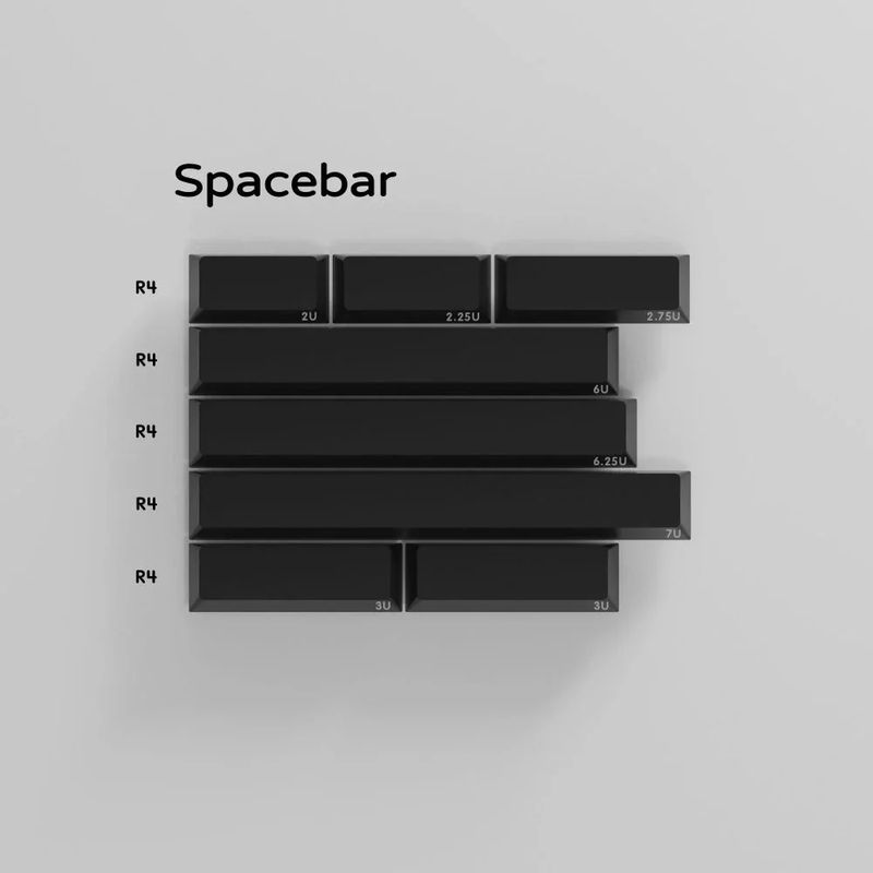 KBDfans Crosshair PBT Cherry Profile Keycap Set - Version:Spacebar