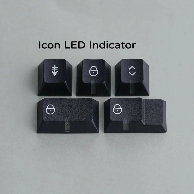 KBDfans Crosshair PBT Cherry Profile Keycap Set - Version:Icon LED Indicator