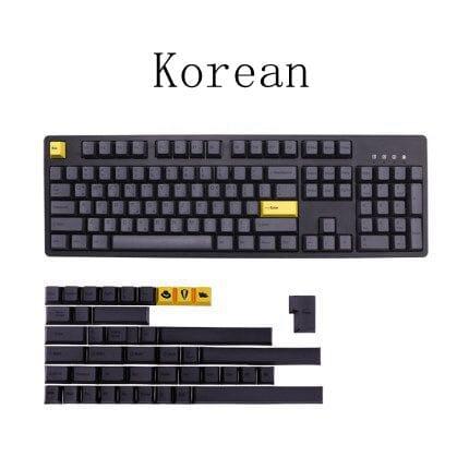 WINMIX Gentleman Black SA/Cherry Keycaps Set - Version:Korean-Cherry profile-151keys
