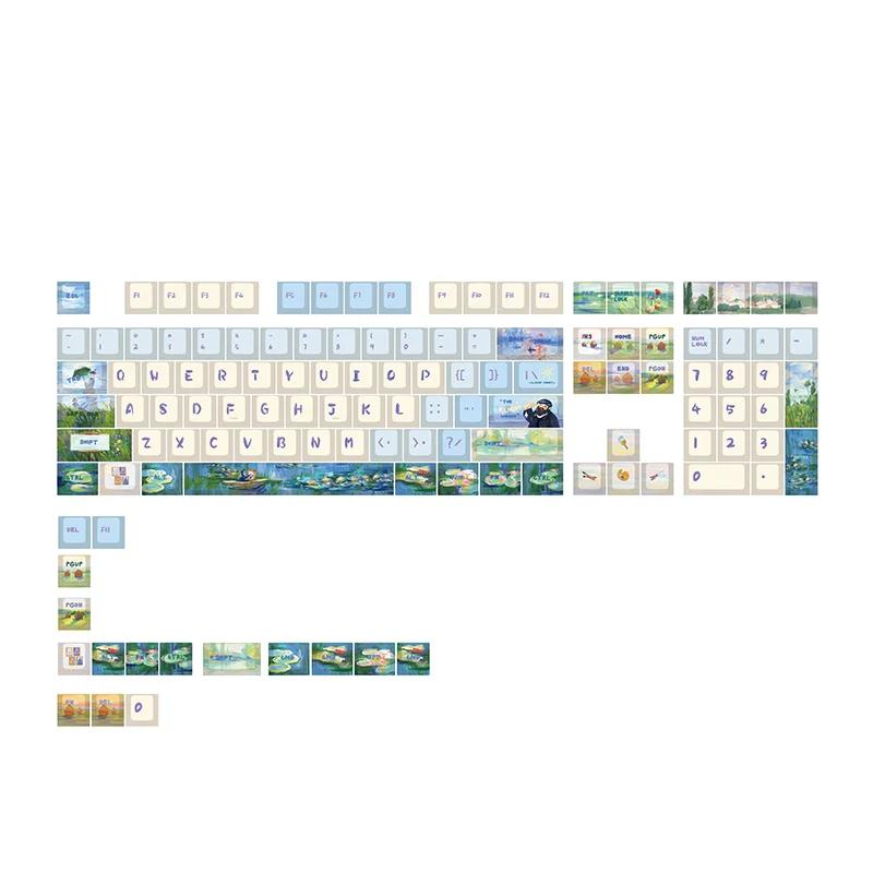 Varmilo Monet Theme 124 Keys Keycaps Set - Version:Monet-124keys