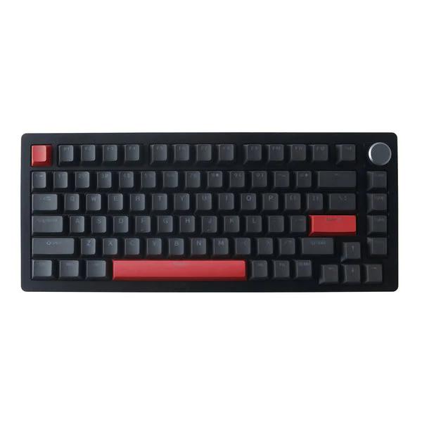 DrunkDeer A75 Wired Magnetic Switch 82keys Keyboard - A75 Version:A75 Black - Keycaps:OEM-PBT-B-Orange -Shine-Through