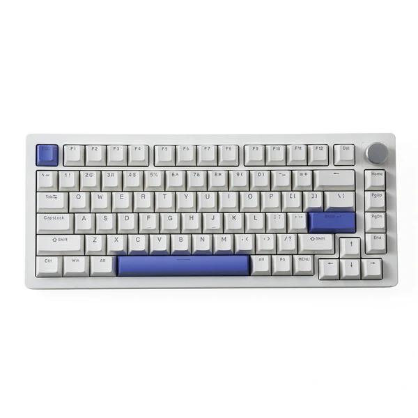 DrunkDeer A75 Wired Magnetic Switch 82keys Keyboard - A75 Version:A75 White - Keycaps:OEM-PBT-White Peri