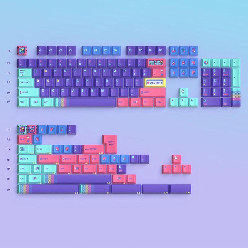 KeyTok Back in the Game Cherry Profile Keycaps - Keycaps:Back in the Game