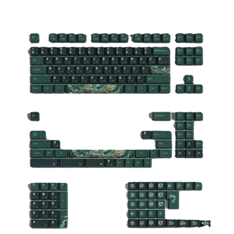 Soulcat Azure Dragon Cherry Profile Keycaps Set