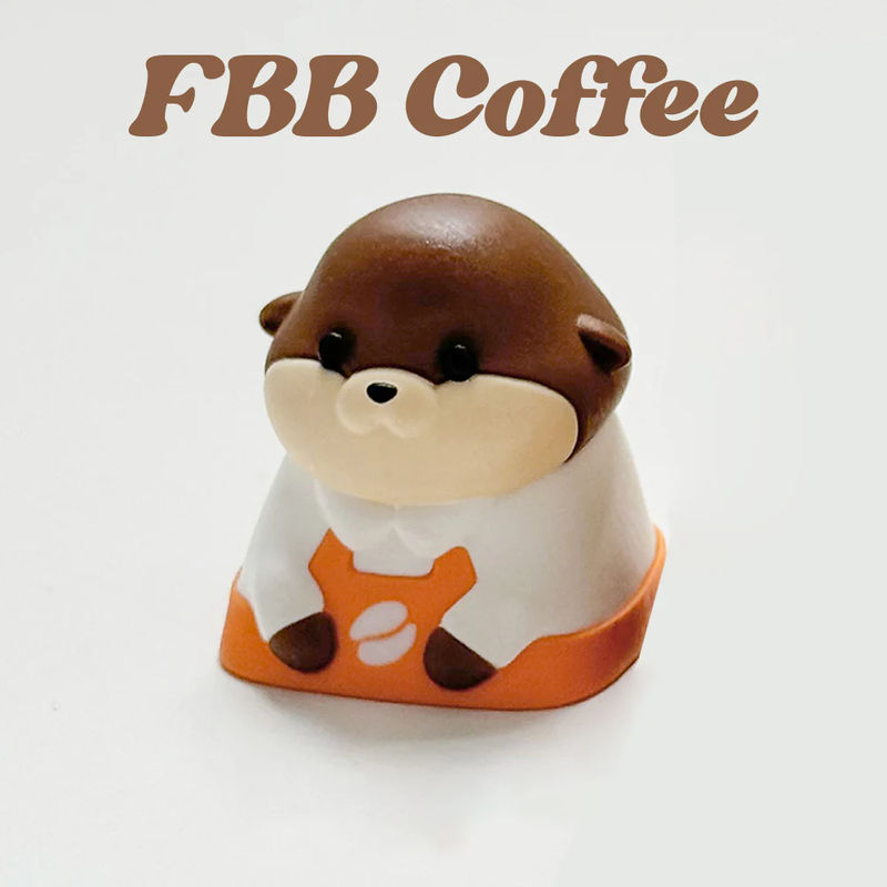 FBB Otter Coffee PBT Cherry Profile Keycaps Set - Version:Artisan Keycap 1
