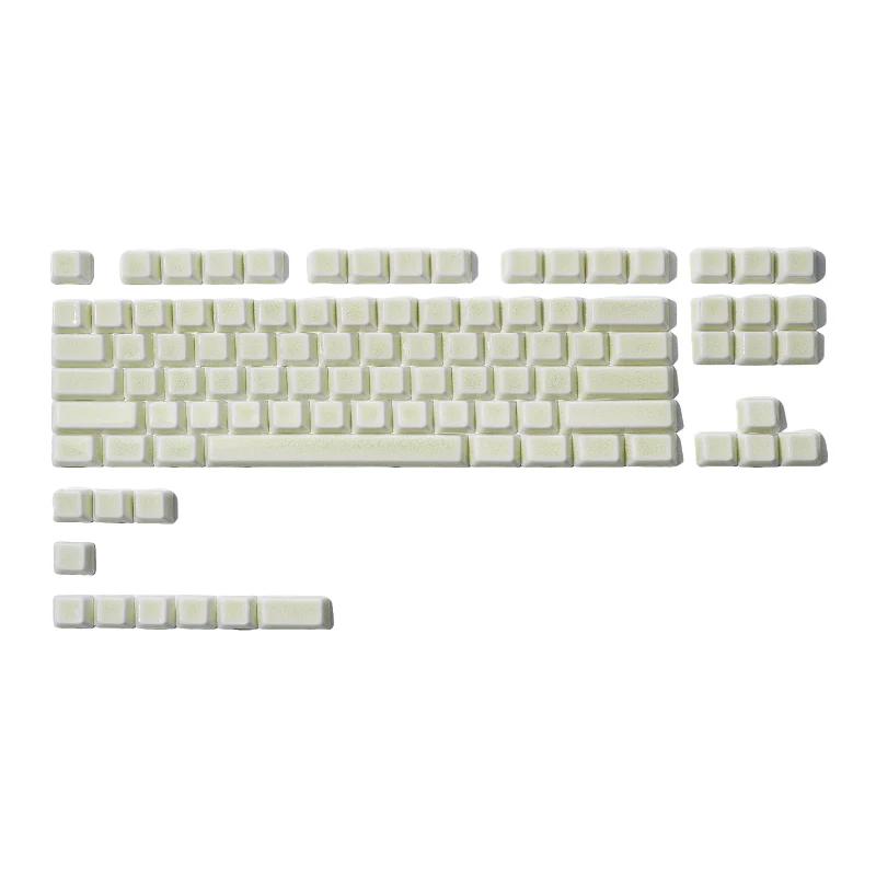 Cerakey Green Crazed V2 Cherry Profile Full Set Keycaps - Version:Green Crazed V2 - Type:Blank