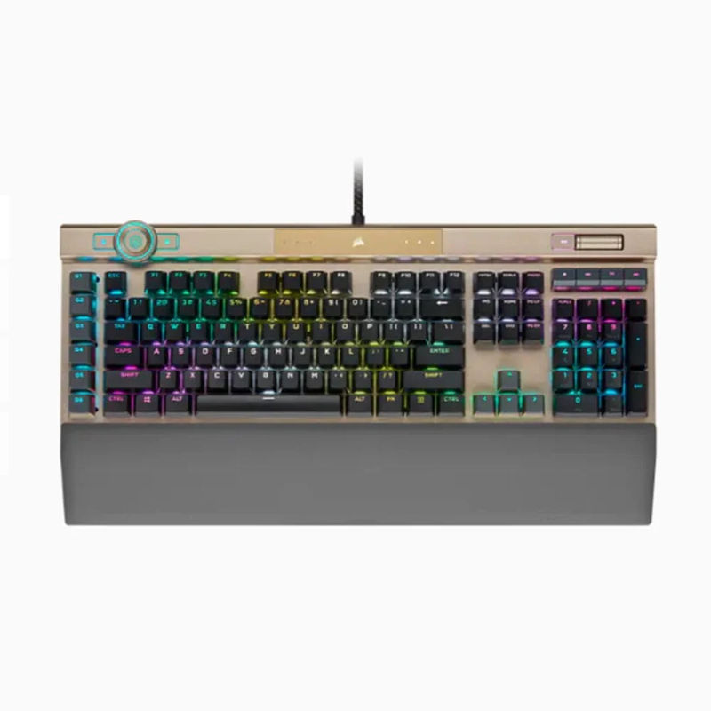 CORSAIR K100 RGB Optical Mechanical Gaming Keyboard - Version:Gold - Switch:CORSAIR OPX