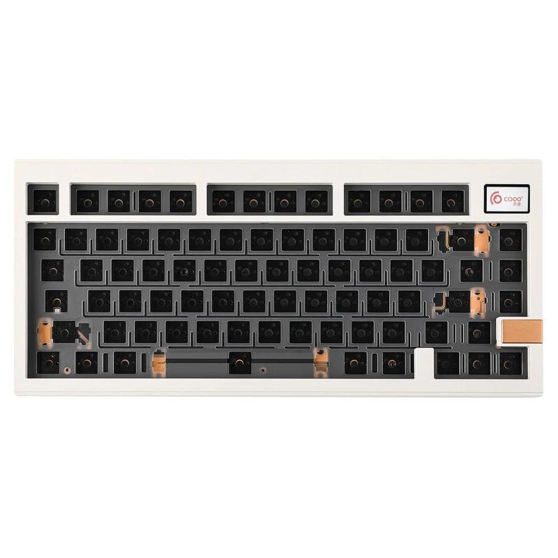 CIDOO V75 Plus VIA Keyboard Kit - Version:Moon White