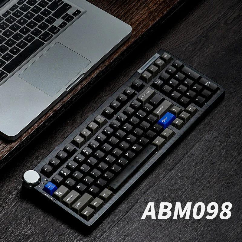 CIDOO ABM098 Gasket Mechanical Keyboard - Version:Black - Switch:Mist