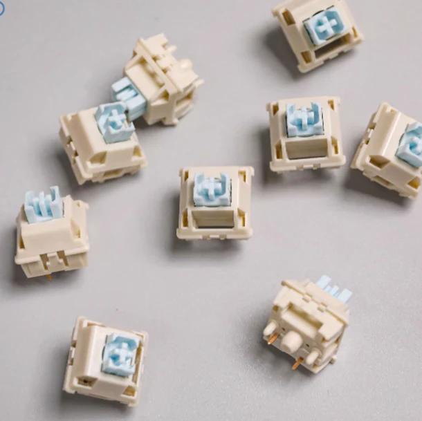 CIDOO Cardamom/Silent Blue Keyboard Switches - Version:Silent Blue - Type:35 pcs