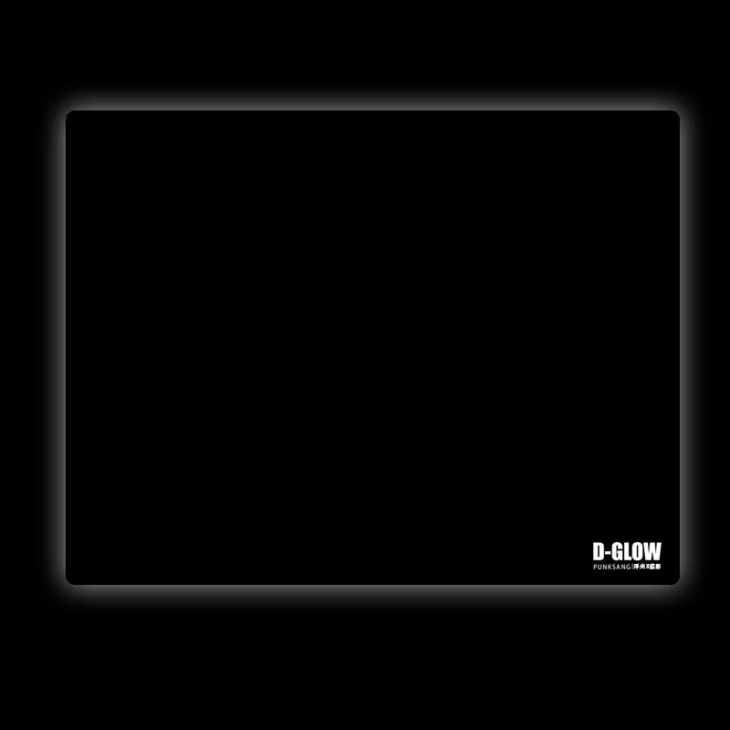 D-GLOW YING Smooth Controllable Durable Glass Mousepad - YING Verison:Black - Size Version:500x400x3mm
