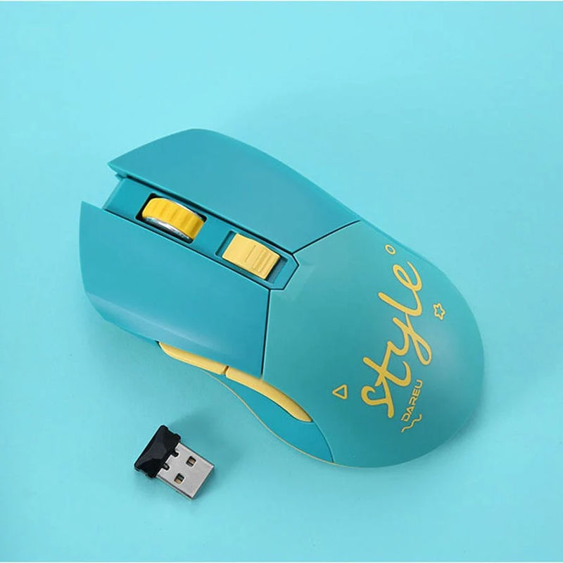 DAREU EM901 Dream Wired 2.4g Mouse - Type:Green