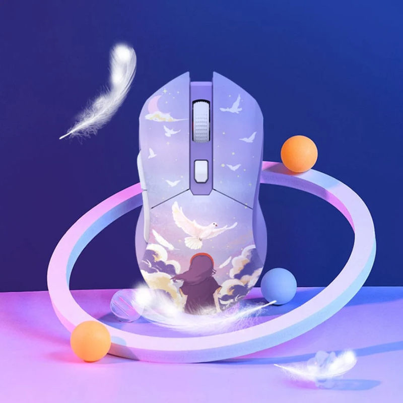 DAREU EM901 Dream Wired 2.4g Mouse - Type:Purple
