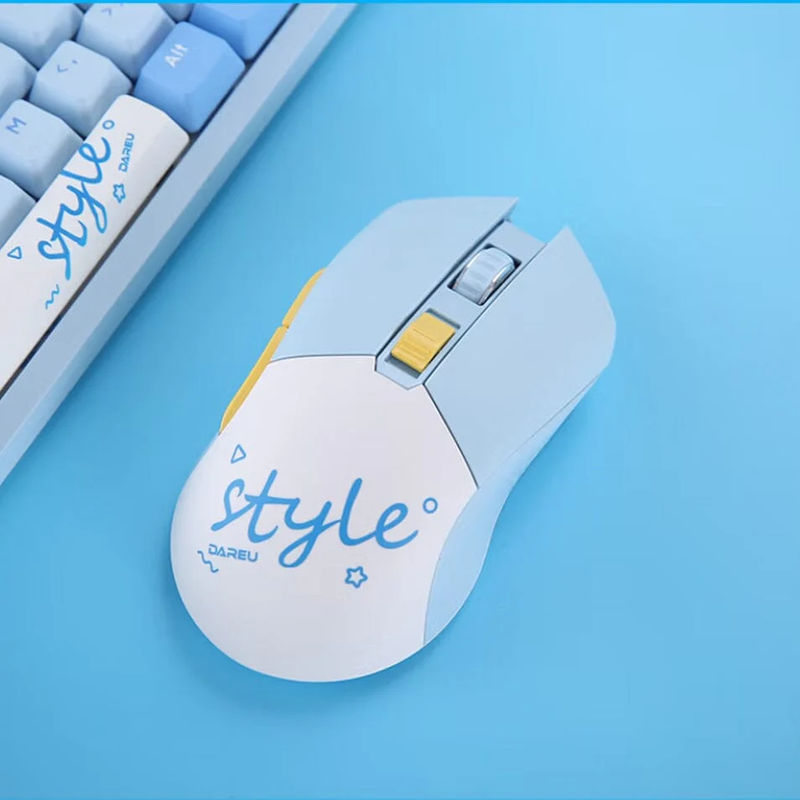 DAREU EM901 Dream Wired 2.4g Mouse - Type:Bluewhite-option 2