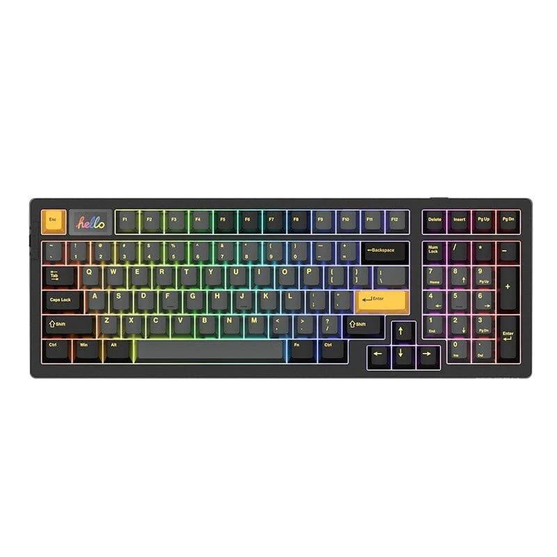 DAREU A98 Pro EC Switches Mechanical Keyboard - Type:BlackGold(Elastic Arm Gasket) - Switch:Sky V4