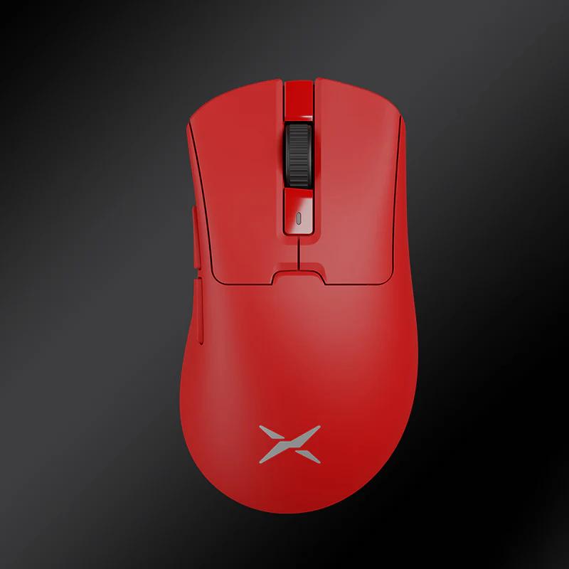 DELUX M900PRO Ergonomic 8K PAW3395 Wireless Gaming Mouse - Version:M900PRO(with 8k dongle&wireless charger) - Color Option:Red