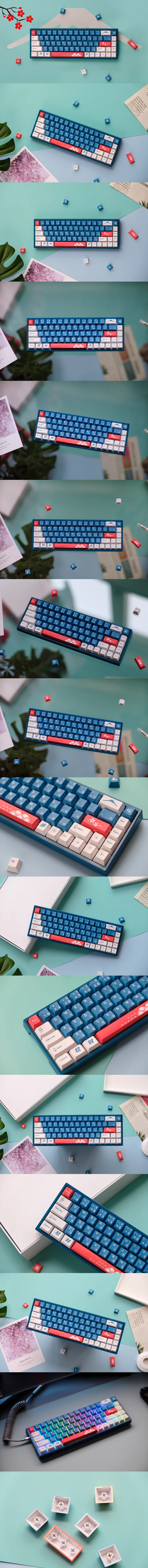 Titan Nation Fuji Cherry Profile Keycaps Set