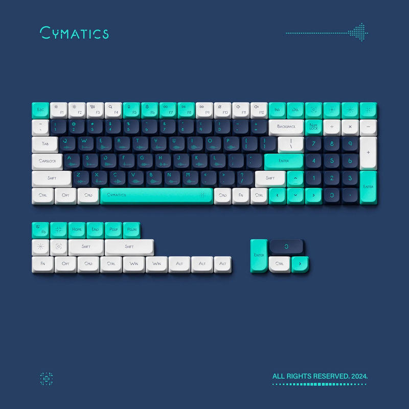 Extra Keycaps for Air75 HE - Type:Cymatics nSA-Dark