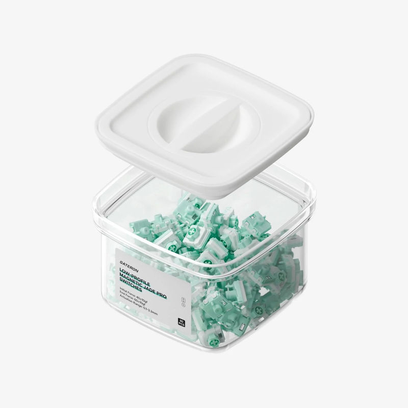 Gateron Low-profile Magnetic Jade Pro Switches - Count:90pcs