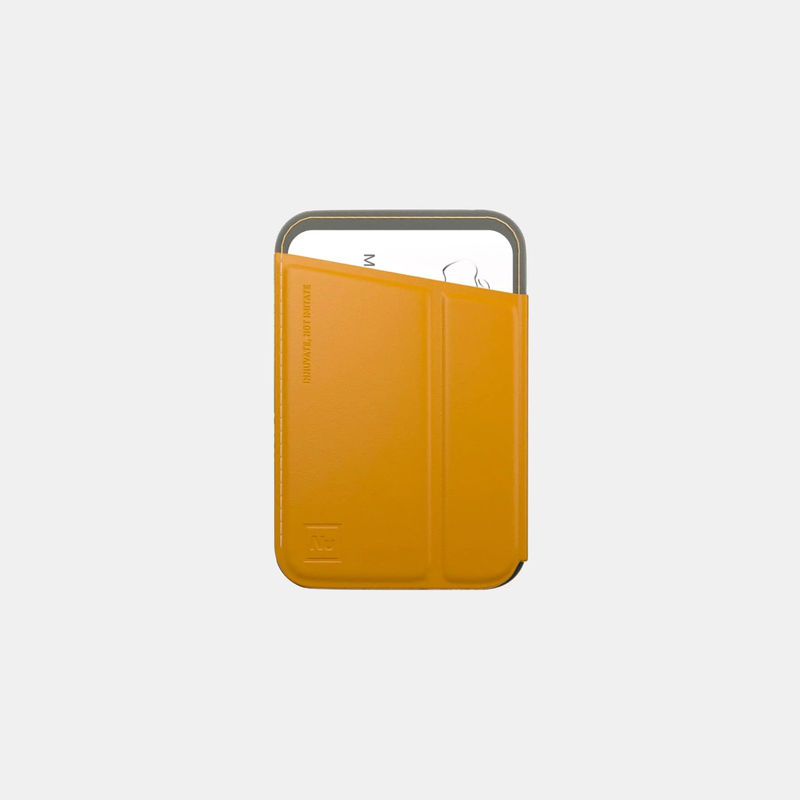 NuWallet - Style:iPhone 12 mini / iPhone 12 / iPhone 12 Pro - Color:Yellow - Version:Magnetic Version