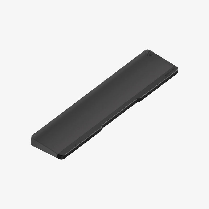 Twotone Wrist Rest for Gem80 - Base Material:Acrylic Noir - Aluminum:Obsidian Black