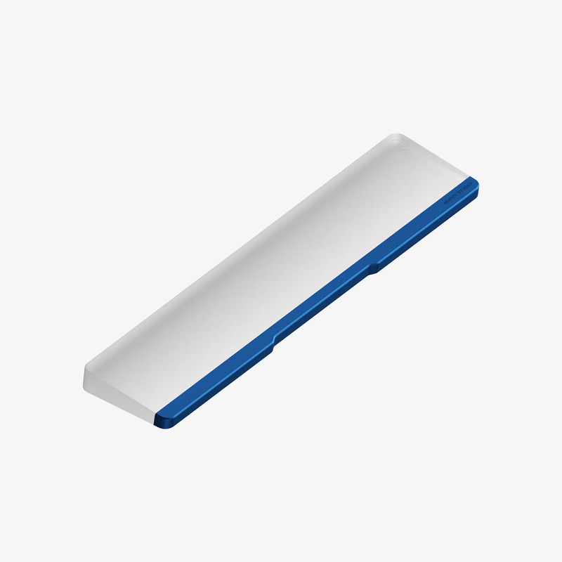 Twotone Wrist Rest for Gem80 - Base Material:Acrylic Frosted - Aluminum:Mystic Indigo