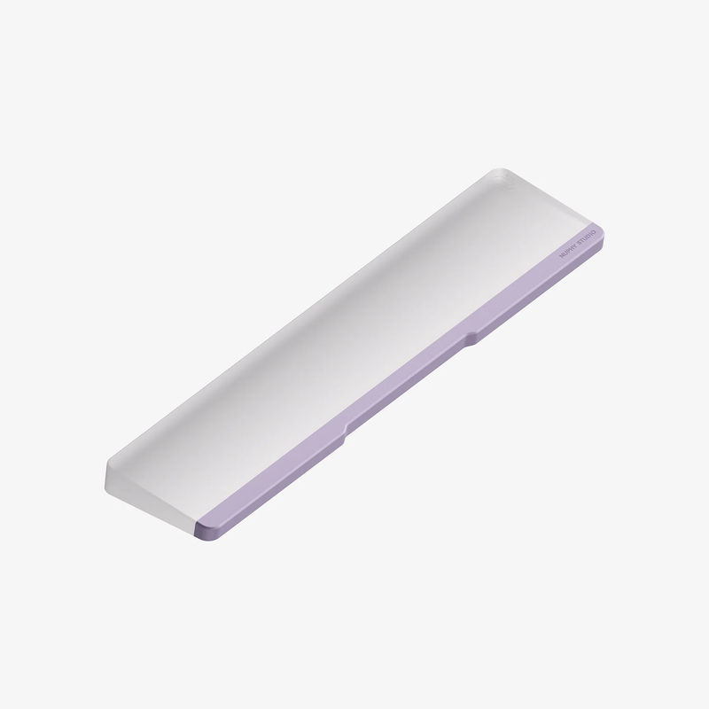 Twotone Wrist Rest for Gem80 - Base Material:Acrylic Frosted - Aluminum:Airy Lilac