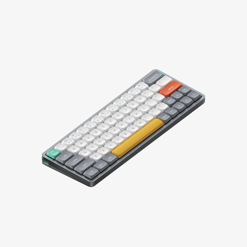 NuPhy Air60 V2 - Color:Lunar Gray - Low-Profile Switch:Moss (60gf)