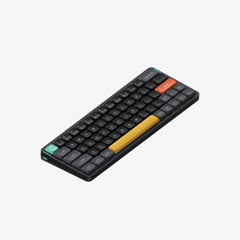 NuPhy Air60 V2 - Color:Basalt Black - Low-Profile Switch:Blue 2.0