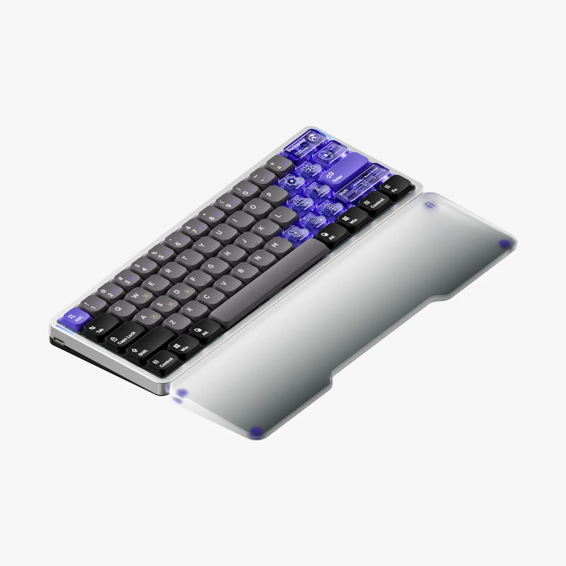 NuPhy Air60 HE - Switch:Low-Profile Magnetic Jade Pro - Add Shine-through Keycaps:None - Add Mono Wrist Rest:Acrylic Frosted