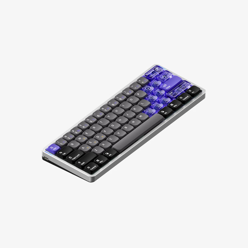 NuPhy Air60 HE - Switch:Low-Profile Magnetic Jade Pro - Add Shine-through Keycaps:None - Add Mono Wrist Rest:None