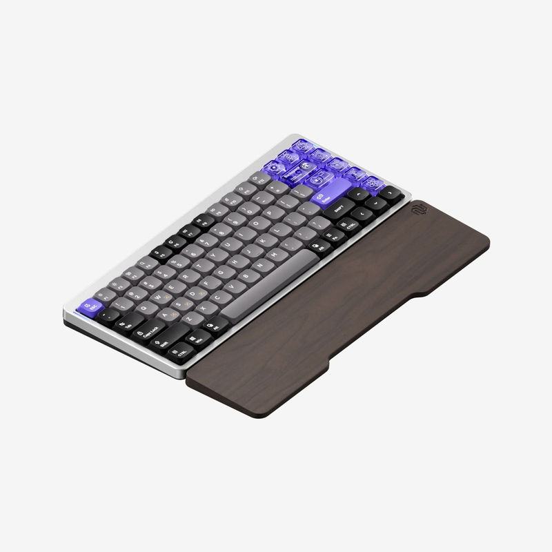 NuPhy Air75 HE - Switch:Low-Profile Magnetic Jade - Add Shine-through Keycaps:None - Add Mono Wrist Rest:Walnut
