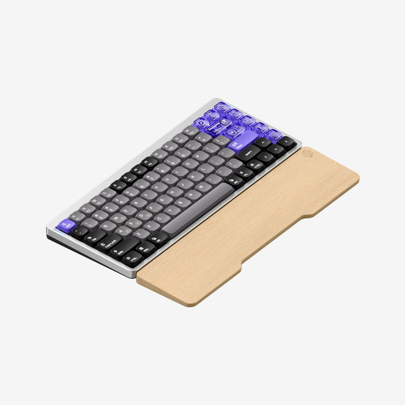NuPhy Air75 HE - Switch:Low-Profile Magnetic Jade - Add Shine-through Keycaps:None - Add Mono Wrist Rest:Beech