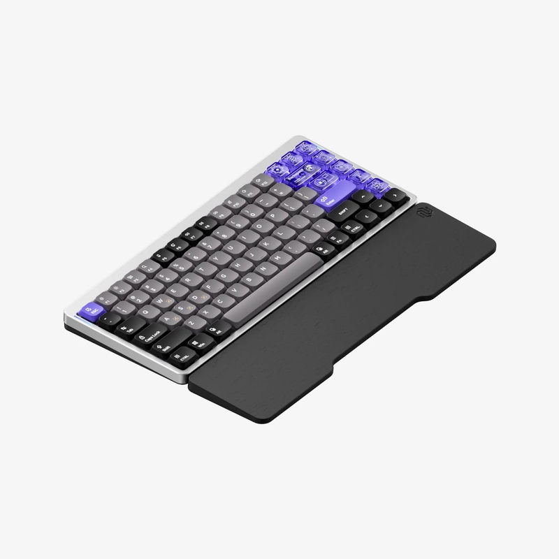 NuPhy Air75 HE - Switch:Low-Profile Magnetic Jade - Add Shine-through Keycaps:None - Add Mono Wrist Rest:Black Oak