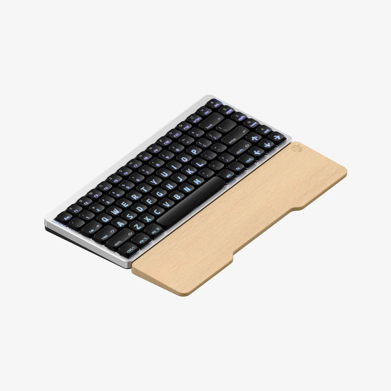 NuPhy Air75 HE - Switch:Low-Profile Magnetic Jade - Add Shine-through Keycaps:Canopus Shine-through nSA - Add Mono Wrist Rest:Beech
