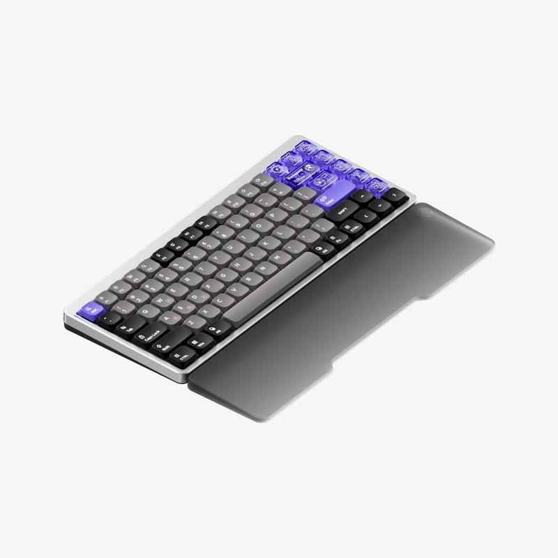 NuPhy Air75 HE - Switch:Low-Profile Magnetic Jade Pro - Add Shine-through Keycaps:None - Add Mono Wrist Rest:Acrylic Noir